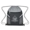 Drawstring Bag with Zippered Front Pockets