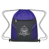 Drawstring Bag with Zippered Front Pockets