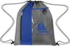 Drawstring Sports Pack w/ Clear Pocket, Ring for Keys, Polyester