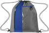 Drawstring Sports Pack w/ Clear Pocket, Ring for Keys, Polyester