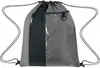 Drawstring Sports Pack w/ Clear Pocket, Ring for Keys, Polyester