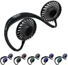 Custom Dual Breeze Hands-Free Neck Fan with Mood Light