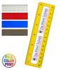 Dual Measurement Frosted 6" Ruler