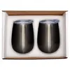 Duo Vacuum Stemless Wine Tumbler Gift Set