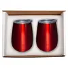 Duo Vacuum Stemless Wine Tumbler Gift Set