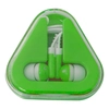 Ear Buds with Colored Triangle Case