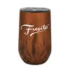 Eco-Friendly Wood Tone Wine Tumbler - 14 oz