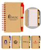 Eco Spiral Notebook Set with Matching Pen (3x5)