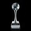 Customizable Globe Achievement Award - 3 Sizes with Elegant Chrome Stand