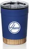 Eduardo 12oz Double-Wall Tumbler with Sliding Lid & Bamboo Base