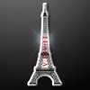 White and Black Eiffel Tower Flashing Lapel Pins