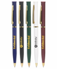 Elegant Gold Trim Twist Pen for Hotel Desks
