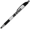 Custom Elite Slim w/ Stylus Click Pen (Black or Blue Ink)