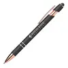 Ellipse Softy Rose Gold Metallic Pen w/ Stylus - Laser