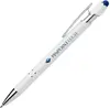 Ellipse Softy White Barrel Metal Pen Click Pen (Black Ink)