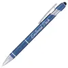 Ellipse Stylus Click Pen with Textured Grip & Chrome Metal Clip