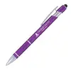 Ellipse Stylus Click Pen with Textured Grip & Chrome Metal Clip