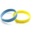 Embossed Silicone Bracelets: 12mm