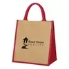 Imprinted Escape Jute Tote Bag