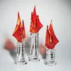 Optical Flame Award with Custom Glass Design