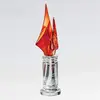 Optical Flame Award with Custom Glass Design