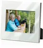 White Glass Custom Photo Display Frame - Elegant Business Gifts