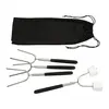 Custom Branded Roasting Sticks with Carrying Case - Extendable 34"