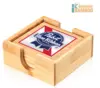 Fairfax Bamboo Coasters Set - Set of 4