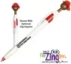 Fire Chief Smilez Customizable Pen - Dark Tone with Red Trim