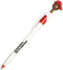 Fire Chief Smilez Customizable Pen - Dark Tone with Red Trim