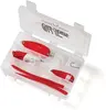 Fishing Tackle Box with Red Components