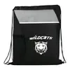 Custom Flare Drawstring Bag with Front Pocket and Water Bottle Pocket