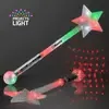 Flashing Lights Jumbo Star Wand 21"