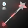 Flashing Lights Jumbo Star Wand 21"