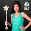 Flashing Lights Jumbo Star Wand 21"