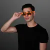 Flashing Orange Sunglasses