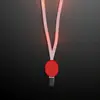 Flashing Red Lanyard with Badge Clasp