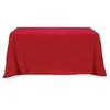 Flat Poly/Cotton 3-sided Table Cover - fits 6' standard table