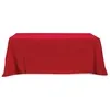 Flat Poly/Cotton 3-sided Table Cover - fits 8' standard table