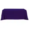 Flat Poly/Cotton 3-sided Table Cover - fits 8' standard table