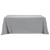 Flat Poly/Cotton 3-sided Table Cover - fits 8' standard table