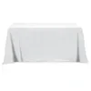 Flat Poly/Cotton 4-sided Table Cover - fits 6' standard table