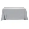 Flat Poly/Cotton 4-sided Table Cover - fits 6' standard table