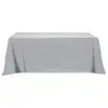 Flat Poly/Cotton 4-sided Table Cover - fits 8' standard table