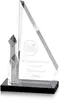 Custom-Printed Diamond Crystal Award for Business Achievements