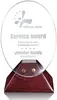 Custom Starfire Crystal Fresco Award - Premium Business Recognition