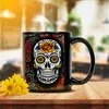 Full Color 11 Oz. Black Ceramic Mug
