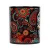 Full Color 11 Oz. Black Ceramic Mug