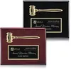 Customizable Logo Gavel Plaque - Professional Business Award