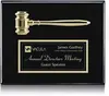 Customizable Logo Gavel Plaque - Professional Business Award